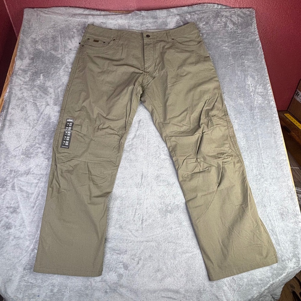 KUHL Revolvr Pants Mens 42x32 Olive Green Full Fit Hiking Outdoor Uberkuhl New